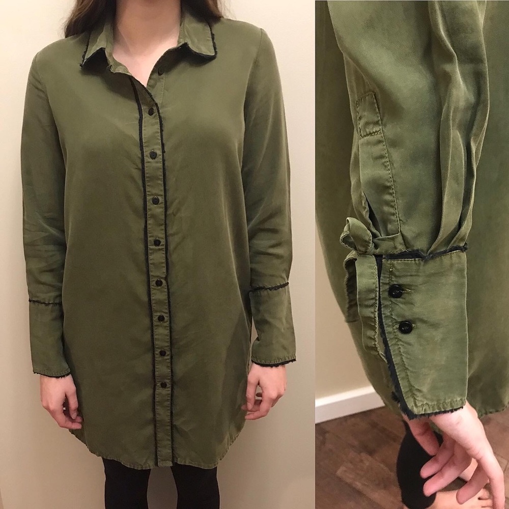 Zara Tencel Shirt Dress